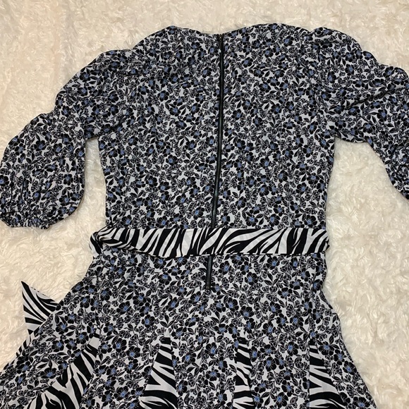 WHBM Mixed Print Belted Dress - Picture 3 of 7